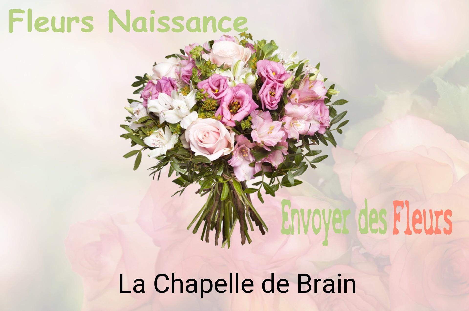 Bouquet de fleurs de naissance livré à La Chapelle-de-Brain